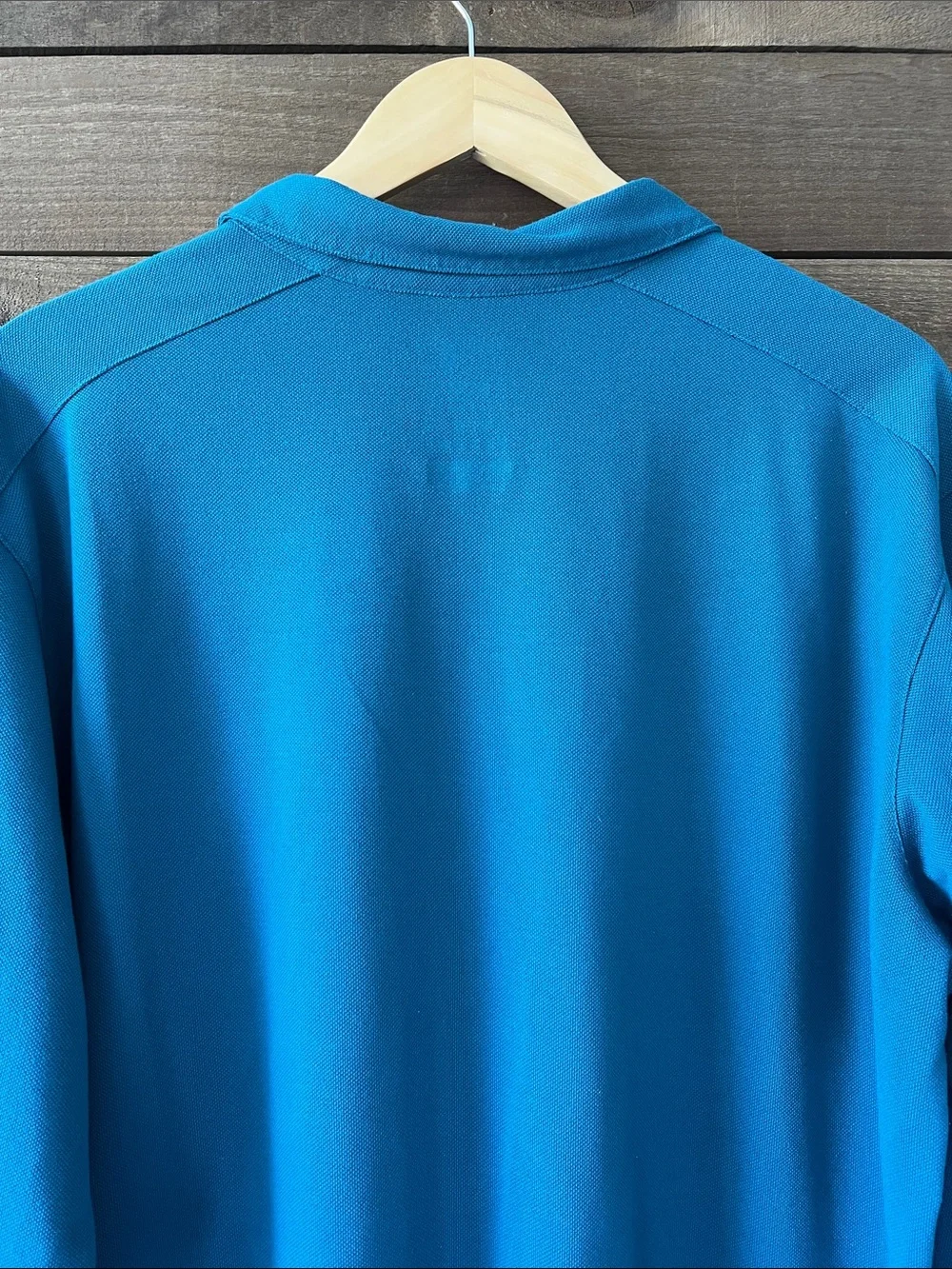 Stio Men's Long Sleeve Polo Shirt Lightweight Jackalope Logo in Blue Size XXL